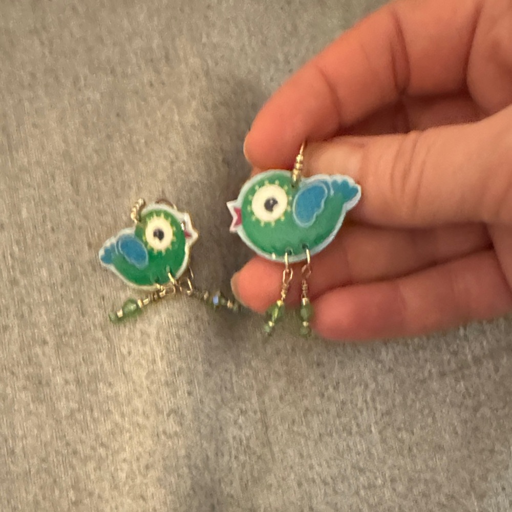 Green and Blue Bird Pet Toy